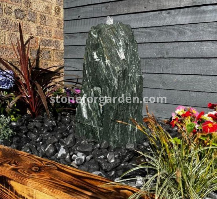 Yeşil Angel Sütun - Stone For Garden