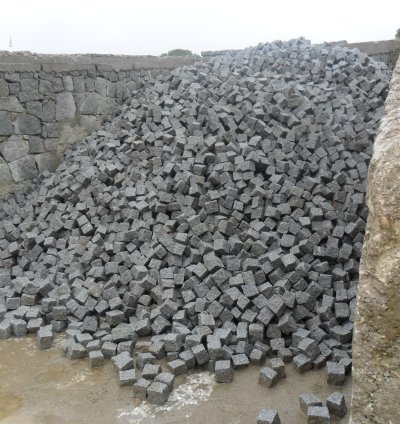 8x10 cm Granit Küp Taş